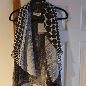 Adore Brown and White Polka Dot Scarf